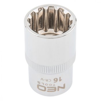 NEO Cheie cu tub 16mm, 1/2", SPLINE (08-588)