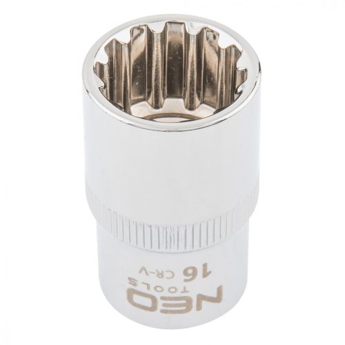 NEO Cheie cu tub 16mm, 1/2", SPLINE (08-588)