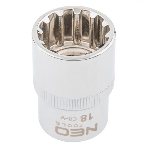 Cheie cu tub NEO 18mm, 1/2", SPLINE (08-590)
