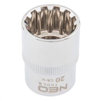Cheie cu tub NEO 20mm, 1/2", SPLINE (08-592)