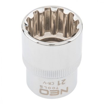Cheie cu tub NEO 21mm, 1/2", SPLINE (08-593)