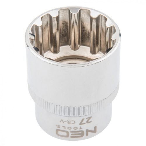 Cheie cu tub NEO 27mm, 1/2", SPLINE (08-597)