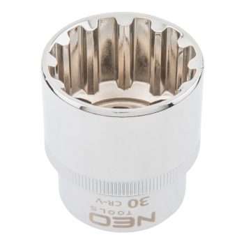 Cheie cu tub NEO 30mm, 1/2", SPLINE (08-598)