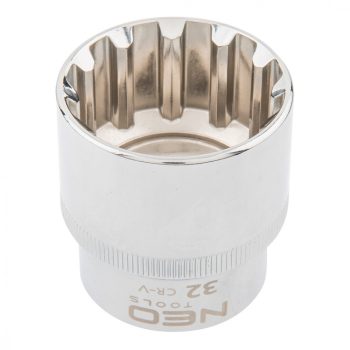 Cheie cu tub NEO 32mm, 1/2", SPLINE (08-599)