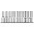 NEO Set de chei 8 bucăți 1/2" SPLINE lungi (08-650)