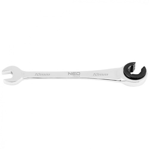 NEO Cheie combinată cu clichet, semi-deschisă 10mm (09-257)