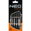 NEO Set de extractoare pentru șuruburi deteriorate, 5 piese, cap pătrat, 2-14mm (M3-M18) (09-615)
