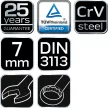 NEO Cheie combinata 7x110mm, CrV, DIN3113 (09-707)