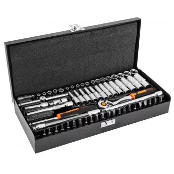 NEO Set de chei 1/4" 63 piese, CrV (10-008)