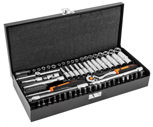 NEO Set de chei 1/4" 63 piese, CrV (10-008)