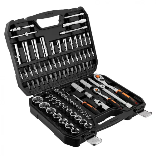 NEO Set de chei + set de biți 94 bucăți, 1/4", 1/2", CrV (10-062)