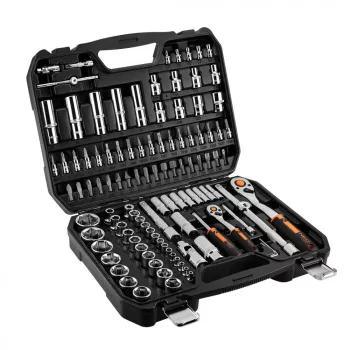   NEO Set de chei + set de biți 110 bucăți, 1/4", 1/2", CrV (10-066)