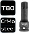 NEO Bit torsional pentru șurubelnițe cu impact 1/2" T80 (10-265)