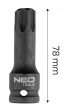 NEO Bit torsional pentru șurubelnițe cu impact 1/2" T80 (10-265)