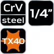 NEO Cheie Torx 1/4" 37mm TX40 (10-328)