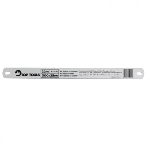 Top Tools Lame de ferăstrău metalic 300X25MM, pe ambele fețe (10A310)