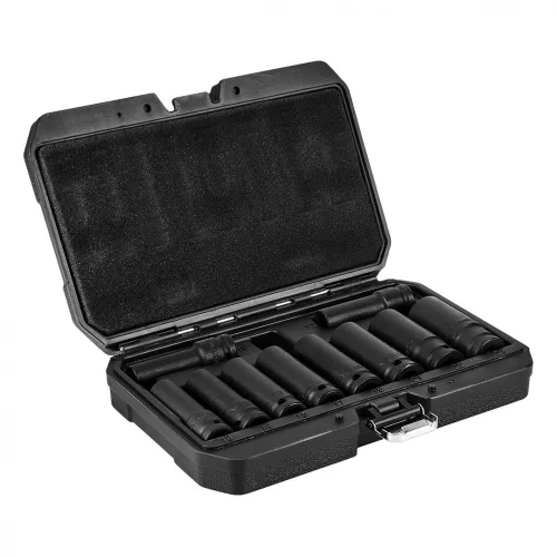 NEO Set chei tubulare pentru scule electrice 1/2" 10 buc lungi 10-24mm CR-MO (12-107)