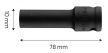 Cheie mecanică lungă cu tub NEO 1/2", 10mm, Cr-Mo (12-310)