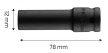 Cheie mecanică lungă cu tub NEO 1/2", 12mm, Cr-Mo (12-312)