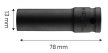 Cheie mecanică lungă cu tub NEO 1/2", 13mm, Cr-Mo (12-313)