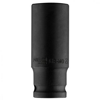   Cheie mecanică lungă cu tub NEO 1/2", 22mm, Cr-Mo (12-322)