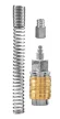 NEO Conector pneumatic rapid 4x6mm cu ieșire pentru furtun, cu arc de protecție (12-600)