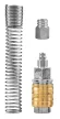 NEO Conector pneumatic rapid 8x10mm cu ieșire pentru furtun, cu arc de protecție (12-602)
