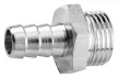NEO Conector pneumatic pentru țeavă 12mm, 1/2", filet exterior (12-618)