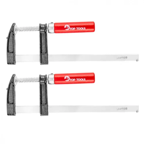 Top Tools Clește rapid, cu șurub, 50x200mm 2buc (12A216)