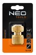 NEO Conector rapid pentru furtun 1/2", cu oprire a apei, din cupru (15-731)