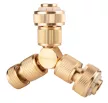 NEO Conector rapid pentru furtun 3/4", cu oprire a apei, din cupru (15-733)