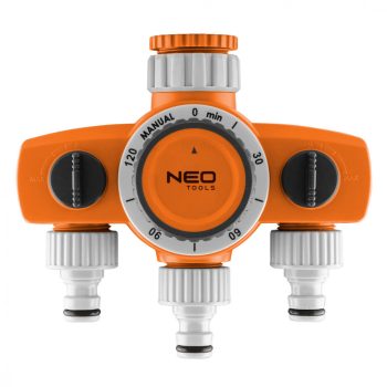   NEO Timer mecanic pentru irigare, cu 3 căi, max. 120 minute (15-750)