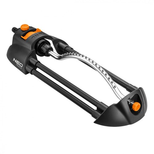 NEO Sprinkler pătrățos, înclinat, pentru irigare, 266 m2, 8 duze, structură metalică, ajustare a forței jetului (15-771)