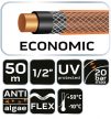 NEO Furtun de irigare 1/2"x50 m, 4 straturi NEO ECONOMIC (15-802)