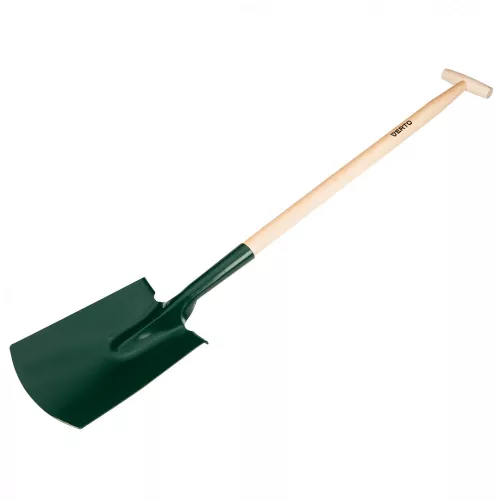 VERTO Lopată cu mâner T, mâner de lemn, American (15G026)
