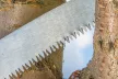 VERTO Ferăstrău pentru crengi, lamă 350mm, 7 TPI, cu husă de protecție pentru brâu (15G101)