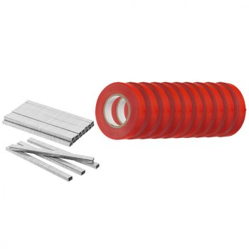   VERTO Növénykötöző szalag + kapocs készlet 25m szalag + 10,000 kapocs, 15G455-höz (15G456)