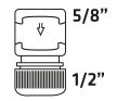 VERTO 30 buc. Conector rapid pentru furtun 1/2"- 5/8", din două componente, în cutie de ofertă (15G730-30)