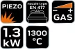 NEO Torță de Lipit, Perzător, Arzător cu Gaz, Cu Filet (20-025)