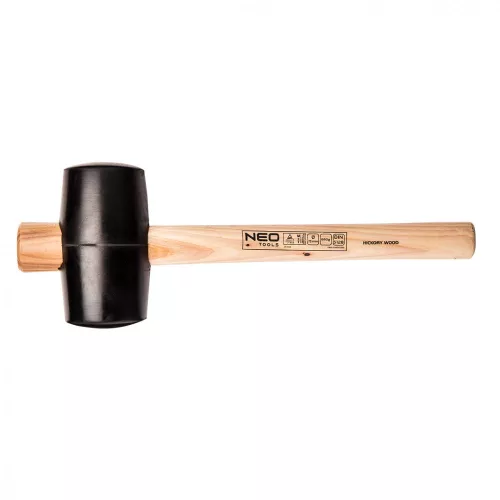 NEO CIOCAN DE CAUCIUC 75MM 680g, mâner din hickory (25-053)