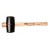 NEO CIOCAN DE CAUCIUC 75MM 680g, mâner din hickory (25-053)