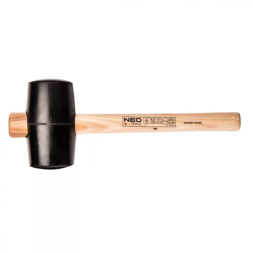 NEO CIOCAN DE CAUCIUC 90MM 1200g, mâner din hickory (25-054)