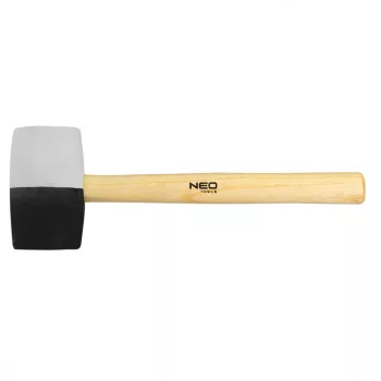 NEO CIOCAN DE CAUCIUC 63MM 680g NEGRU/ALB (25-068)