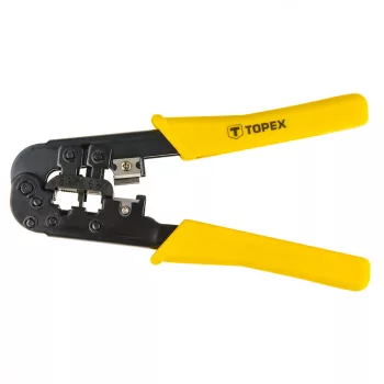   TOPEX Crimpator, clește pentru capete de cablu 160MM, 6P, 8P. (32D408)