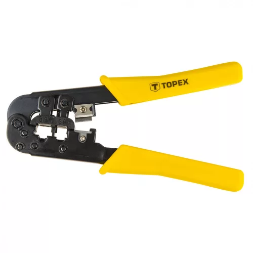 TOPEX Crimpator, clește pentru capete de cablu 160MM, 6P, 8P. (32D408)