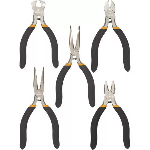 TOPEX Set clește de precizie 5 bucăți, 125mm (32D755)