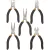 TOPEX Set clește de precizie 5 bucăți, 125mm (32D755)