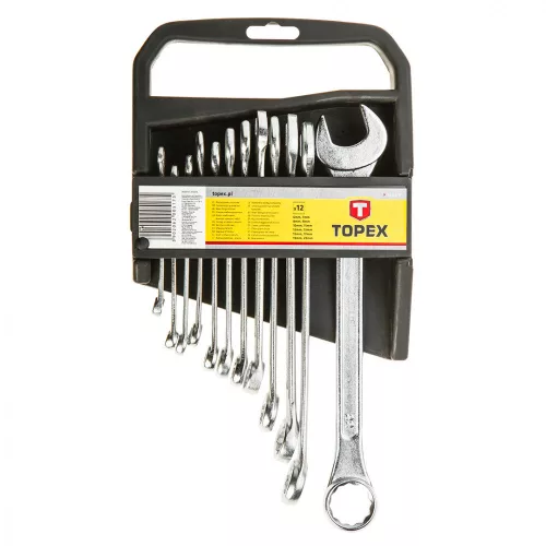 TOPEX Set Chei Stea cu două capete 6-22mm, 12buc (35D375)