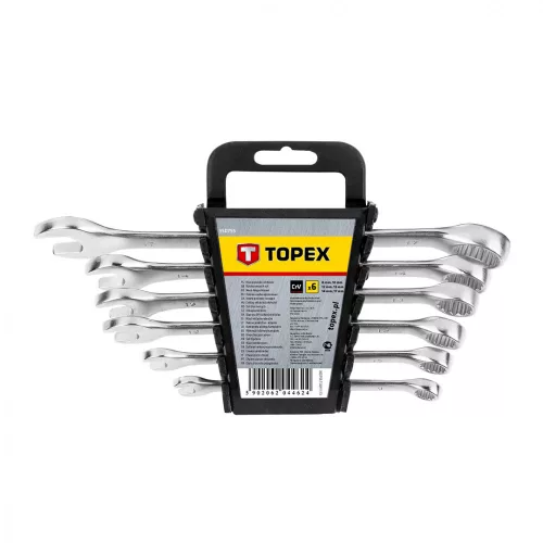 TOPEX Set Chei Stea cu două capete 8-17mm, 6buc (35D755)