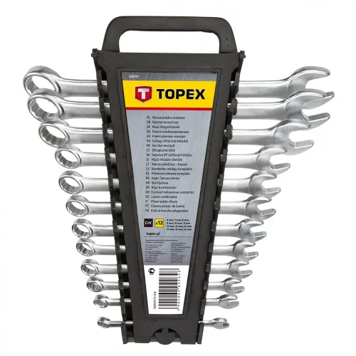TOPEX Set Chei Stea cu două capete 6-22mm, 12buc (35D757)